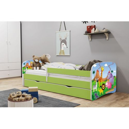 Lit Safari Vert Babydreams Sans Tiroir, Sans Matelas 180/80