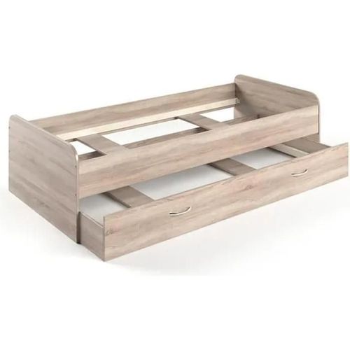 Lit Superpos Enzo Vitalispa Lit Ado Avec Lit D?Appoint Lit Multi-Rangements 90x200 Cm