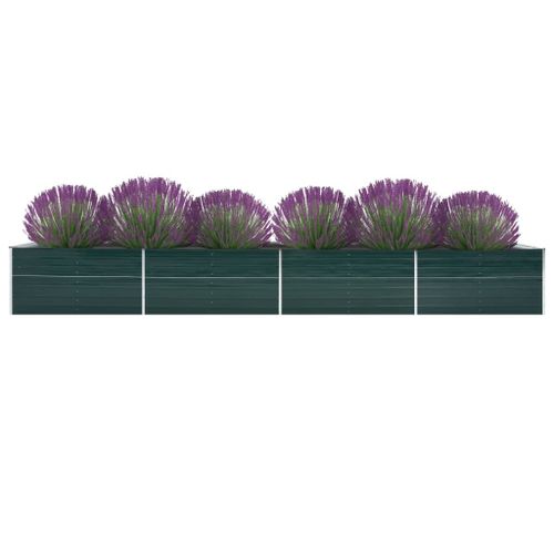 Lit Surlev De Jardin Acier Galvanis 600x80x45 Cm Vert