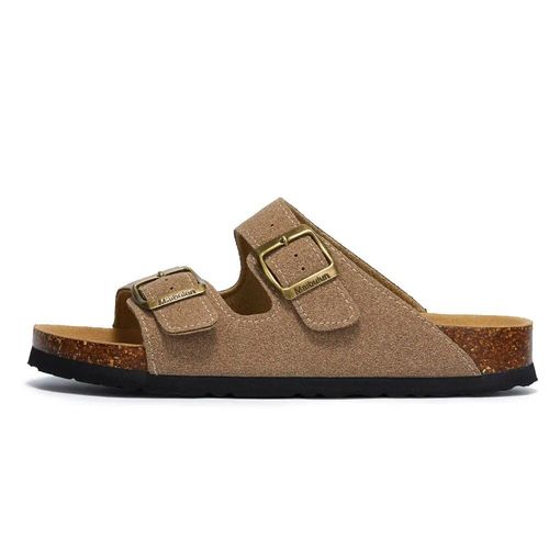 Litfun-Pied De Lit En Lige Pour Hommes Et Femmes,Sandales Arizona,Pantoufles Birken  Plateforme Classique Avec Support D'arc,Toboggans En Daim  Enfiler Pour La Maison - 37