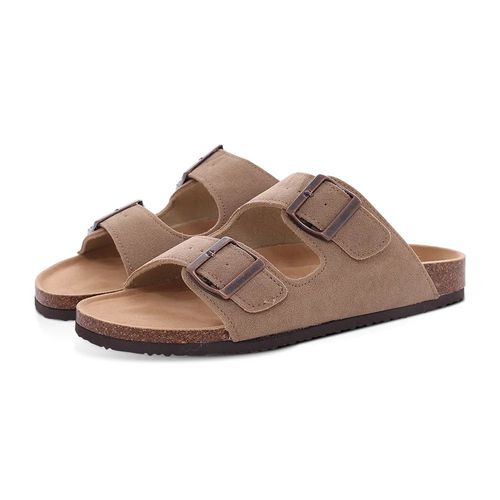 Litfun-Pied De Lit En Lige Pour Hommes Et Femmes,Sandales Arizona,Pantoufles Birken  Plateforme Classique Avec Support D'arc,Toboggans En Daim  Enfiler Pour La Maison - 38