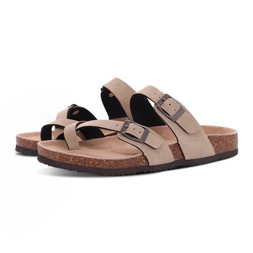 Litfun-Pied De Lit En Lige Pour Hommes Et Femmes,Sandales Arizona,Pantoufles Birken  Plateforme Classique Avec Support D'arc,Toboggans En Daim  Enfiler Pour La Maison - 40