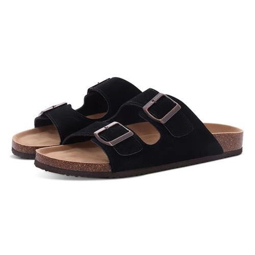 Litfun-Pied De Lit En Lige Pour Hommes Et Femmes,Sandales Arizona,Pantoufles Birken  Plateforme Classique Avec Support D'arc,Toboggans En Daim  Enfiler Pour La Maison - 42