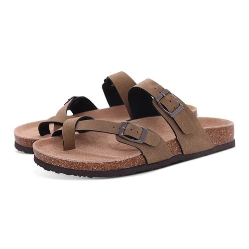 Litfun-Pied De Lit En Lige Pour Hommes Et Femmes,Sandales Arizona,Pantoufles Birken  Plateforme Classique Avec Support D'arc,Toboggans En Daim  Enfiler Pour La Maison - 39