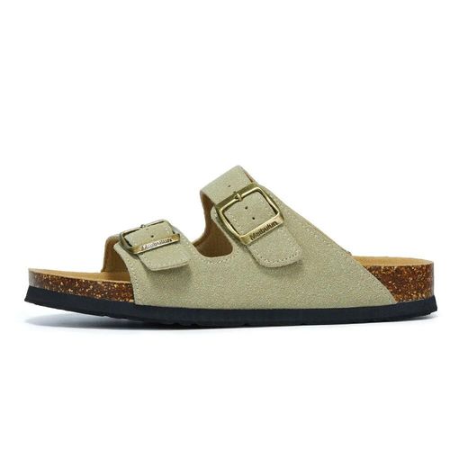 Litfun-Pied De Lit En Lige Pour Hommes Et Femmes,Sandales Arizona,Pantoufles Birken  Plateforme Classique Avec Support D'arc,Toboggans En Daim  Enfiler Pour La Maison - 35