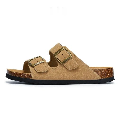 Litfun-Pied De Lit En Lige Pour Hommes Et Femmes,Sandales Arizona,Pantoufles Birken  Plateforme Classique Avec Support D'arc,Toboggans En Daim  Enfiler Pour La Maison - 35