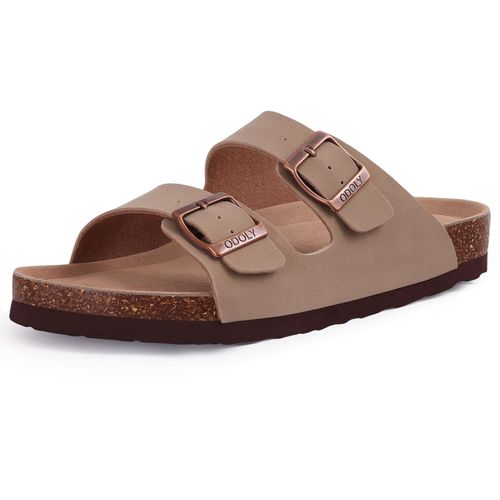 Litfun-Sandales Plates En Cuir Pour Femmes,Pantoufles En Lige,Pantoufles De Maison,Pantoufles De Plage Classiques Unisexes,Support D'arc,Mode D't,2024