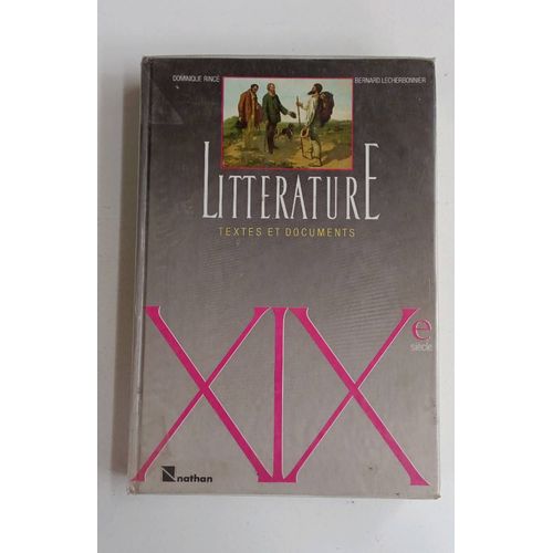 Littrature Et Socit 19e Siecle Textes Et Documents   