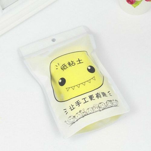Livraison Directe 100g Bricolage Monstre Papier Argile Assez Grand Volume Doux Papier Argile Pte  Modeler Dessin Boue Polymre Enfants Jouet - Jaune