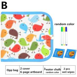 Livre A Colorier Craie Douce Portable Pour Bebe Bricolage Dessin Planche A Dessin Livre A Colorier Avec Craie D Eau Tableau Noir Pour Enfant B 6 Pages Rakuten