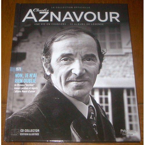 Collection officielle Livre+ cd Charles Aznavour non je n'ai rien oublié 1971 Rakuten