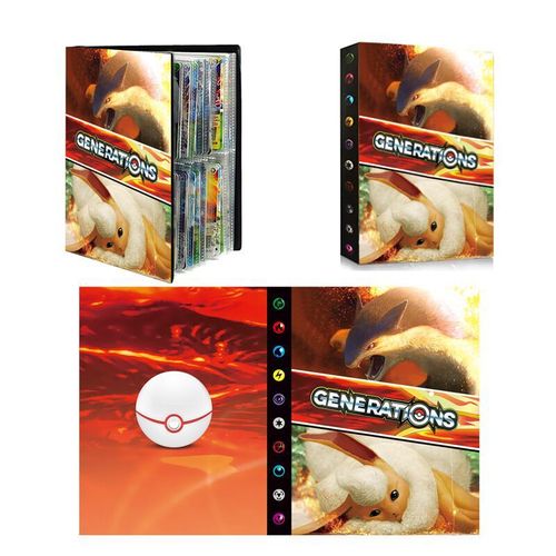 Livre de cartes Pokémon livre de collection de cartes quatre palais grille bête de feu Rakuten