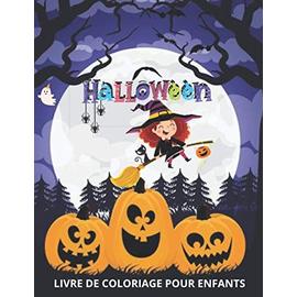 Livre de Coloriage Halloween pour enfants 50 dessins Halloween à