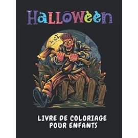 Livre de Coloriage Halloween pour enfants 50 dessins Halloween à