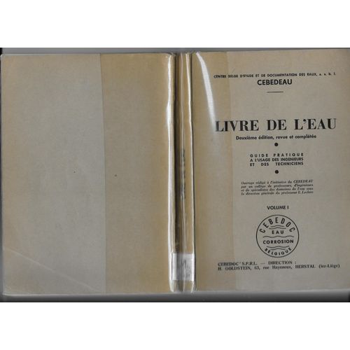 Livre De L'eau Guide Pratique  L'usage Des Ingnieurs & Techniciens   de Collectif  Format Broch 