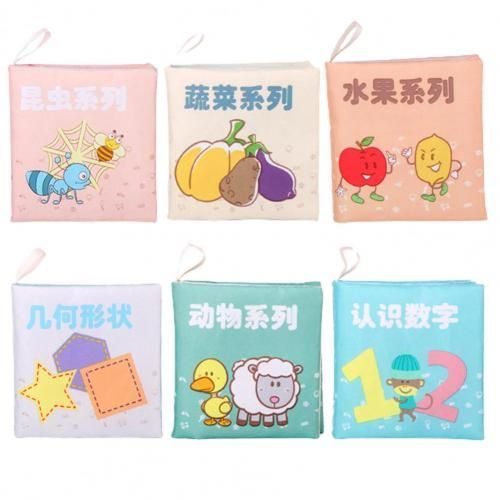 Livre En Tissu Durable, 6 Pices, Rsistant  L'Usure, Doux, Lavable, Apprentissage, Dveloppement Cognitif, Puzzle Pour Bb