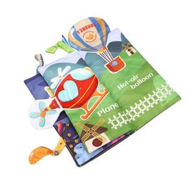 Yolispa Bébé Tissu Livre Dessin Animé Animaux Toucher Tissu Livre Tactile Et Éducatif Pli Livre pour Les Nourrissons 