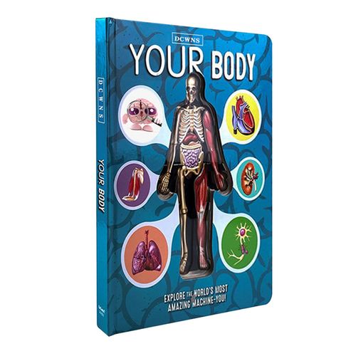 Livre Scientifique 3d Sur La Structure Du Corps Humain, Carnet De Lecture Cognitive D'Anatomie, Livre Cognitif ducatif Pour Enfants