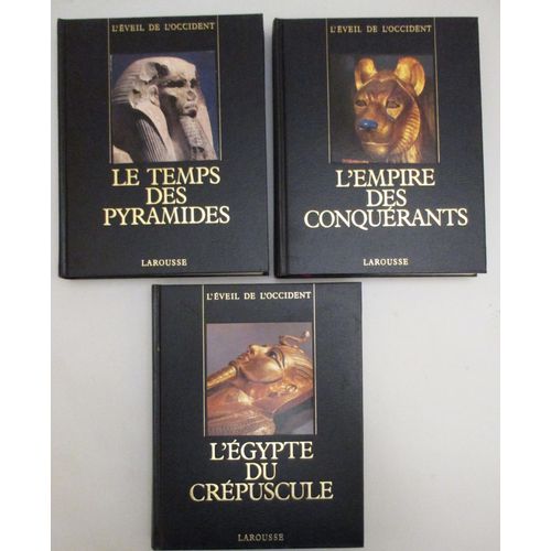 Livres Anciens- Lot De 3 Superbes Livres Concernant L'egypte Ancienne Dans La Collection 