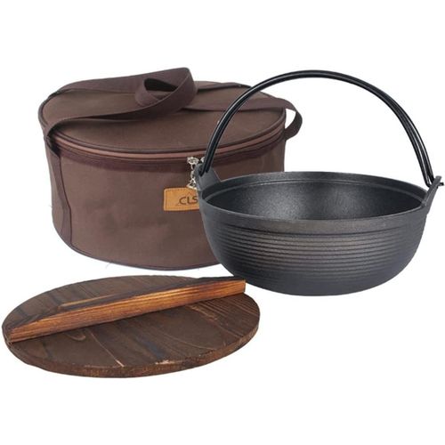 LJBOZ Cocotte en Fonte Naturelle, Casserole en Fonte Petite, Dutch Oven