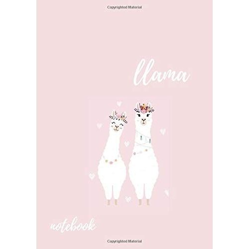 Llama: Awesome Llama Lover Notebook Journal For Mom, With Lined Pages, 110 Pages [55 Sheets], 8.27 X 11.69 Inches, A4, School Notebook With High Quality Paper   de Cruz, Carlos  Format Broch 