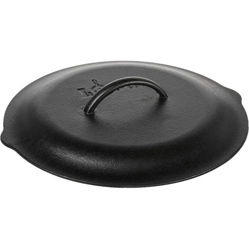 Lodge L10sc3 Couvercle En Fonte Avec Poigne Et Pointes  Rcurer Internes, Noir 30 X 32 Cm