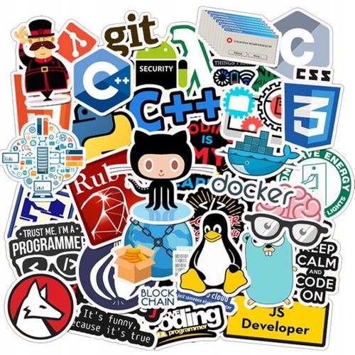 Logiciel De Programmation De Langue 200 PiCes,Aesthetic Couleurs Stickers, ImpermAble Vinyle Autocollant Pour Telephone Ordinateur Portable Macbook Scrapbooking