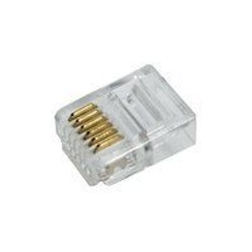 LogiLink Modular Plug for flat cables, RJ12 6P6C