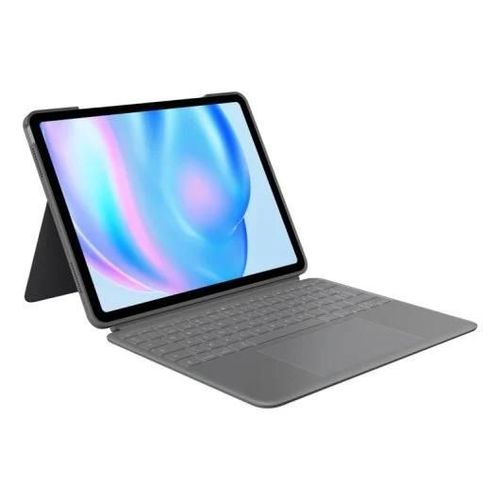 Logitech Combo Touch - Clavier Et tui - Avec Trackpad - Rtroclair - Apple Smart Connector - Qwerty - Espagnol - Gris Oxford - Pour Apple 13-Inch Ipad Air
