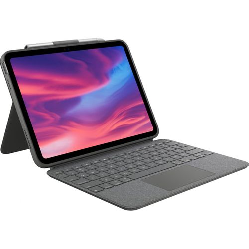 Logitech Combo Touch Gris Smart Connector Qwerty Danois, Finlandais,
