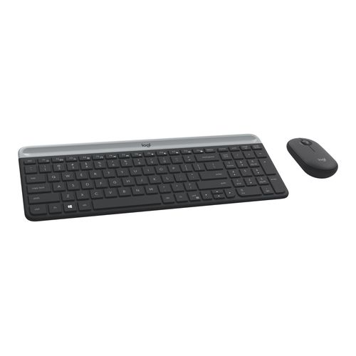 Logitech Slim Wireless Combo MK470 - Ensemble clavier et souris