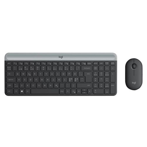 Logitech Slim Wireless Combo MK470 - Ensemble clavier et souris