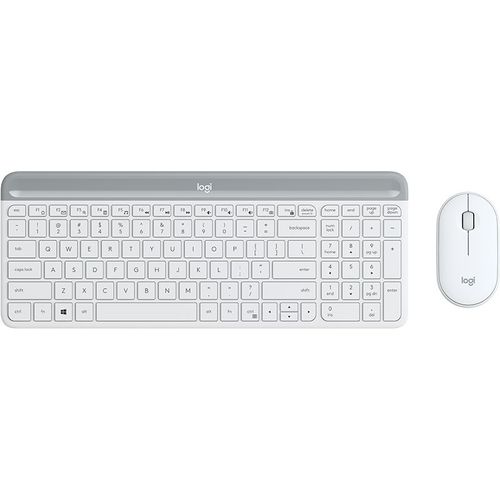 Logitech Slim Wireless Keyboard And Mouse Combo Mk470 - Offwhite