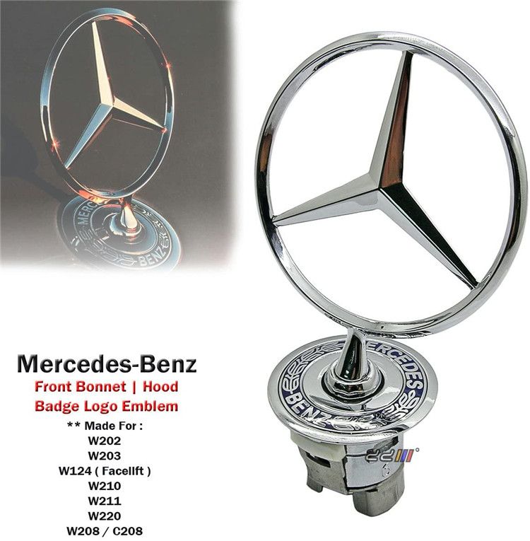 Pour Mercedes Benz Club Voiture Avant Grille Badge Autocollant Vintage @ VI