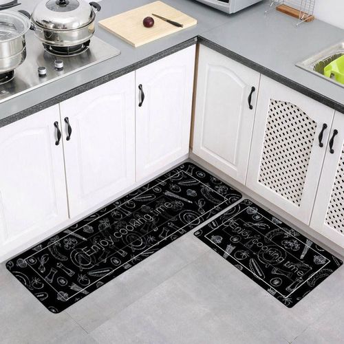 Long Tapis De Cuisine, Paillasson Fin Antidrapant, Anti-Fatigue, Pour Porte De Salle De Bain, De Sol Pour La Maison