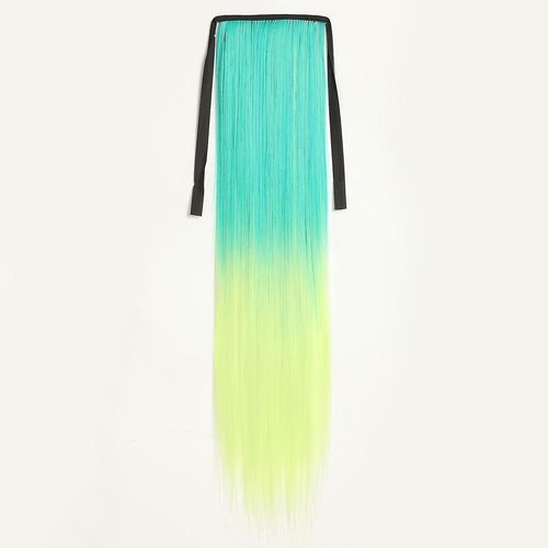 Longue Queue De Cheval Droite Extension Wrap Around Ponytail Clip Dans Hairpiece 21 Pouces Extensions De Cheveux Synthtiques