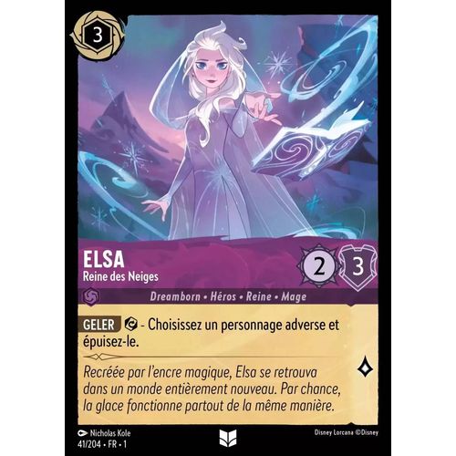 Lorcana Chapitre 1 Elsa Reine Des Neiges Peu Commune 41 / 204