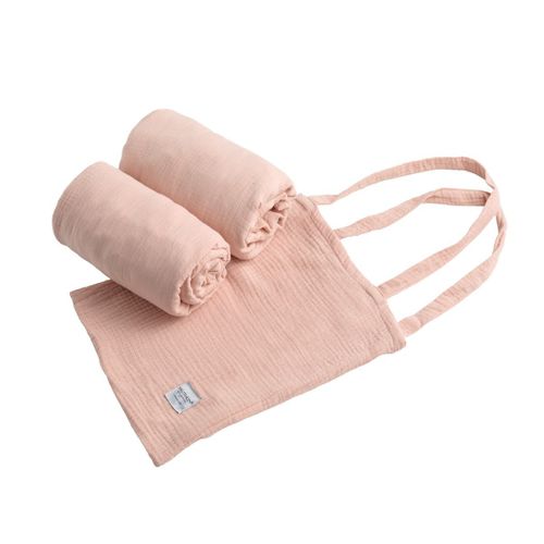 Lot 2 Draps Housse Lit volutif 140x70cm En Coton