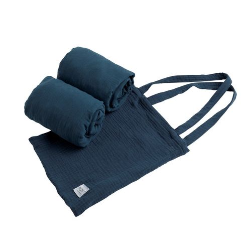 Lot 2 Draps Housse Lit volutif 140x70cm En Coton
