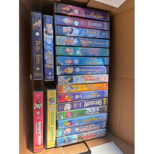 Lot 20 Cassettes Vidos Walt Disney 