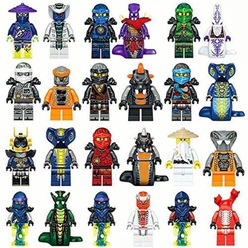 Lot 24 Figurines Ninjago Ninja Hero Personnages Scb37