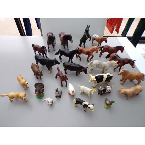 Lot 30 Figurines Papo Bullyland Animaux Domestiques Animaux Ferme