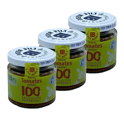 Lot 3x Dlices De Tomates Sches Bio - Pot 90g