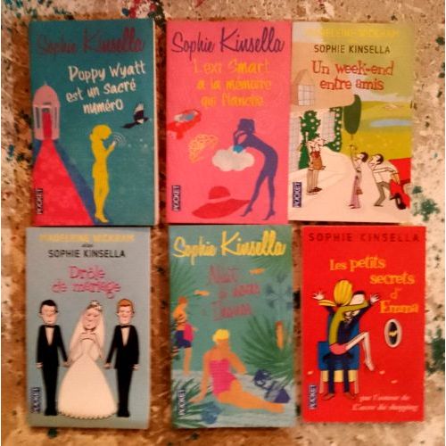 Lot 6 Livres Sophie Kinsella Poppy Wyatt Est Un Sacr Numro, Drle De Mariage, Les Petits Secrets D'emma, Lexi Smart A La Mmoire Qui Flanche, Nuit De Noces  Ikonos, Un Week End Entre Amis