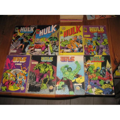 Lot 9 Numeros Hulk 9+11+12+13+(18+19)+20+25+27 Collection Flash Pocket Marvel Aredit Artima 1978/83