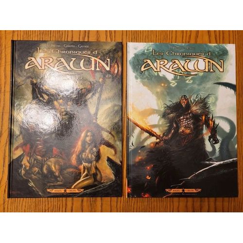 Lot Complet Les Chroniques D'Arawn # 1 L'le Des Gants & 2 Le Dieu Vivant Eo 2012 & 2013 Soleil Celtic Lgendes Arthuriennes Ronan Le Breton Toms Giorello Bertrand Benot Mythologie Heroic Fantasy