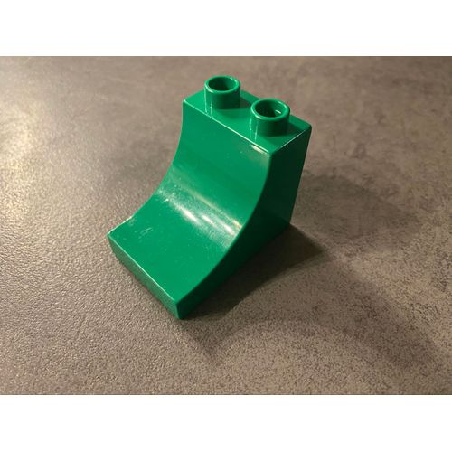 Lot de 1 LEGO DUPLO vert fonc incurv 2301