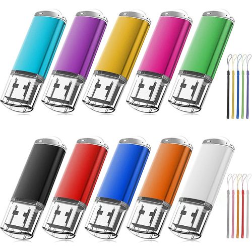 Lot De 10 Cls Usb 2.0 4 Go - Rotatives
