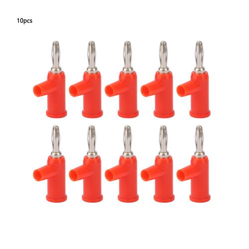 Lot De 10 Fiches Bananes De 4 Mm, Type Pistolet, A Souder, A Vis, Fixation Libre, Connecteur Banane
