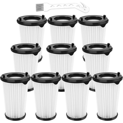 Lot De 10 Filtres Pour Aspirateurs Ergorapido Aeg Cx7 Cx7-2 Pour Tous Les Modles,Filtre Hepa Pour Electrolux Aeg Cx7 Cx7-2 Aef150,Filtre De Remplacement Et 1 Brosses De Nettoyage[SSE7113894]